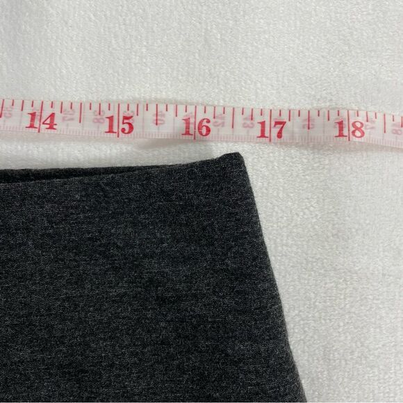 J. Jill Medium 33” Gray Pull-On Pencil Skirt Length- 4.5” Slit - Picture 4 of 11